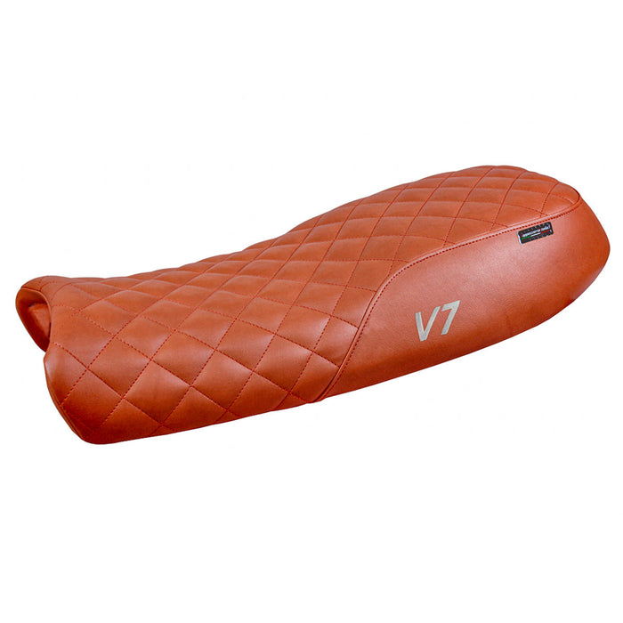 Moto Guzzi V7 2011-2020 Seat Cover Tappezzeria Italia in Dark Brick