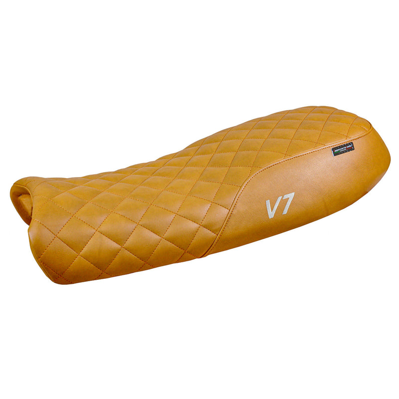 Moto Guzzi V7 2011-2020 Seat Cover Tappezzeria Italia Comfort in Camel Vintage