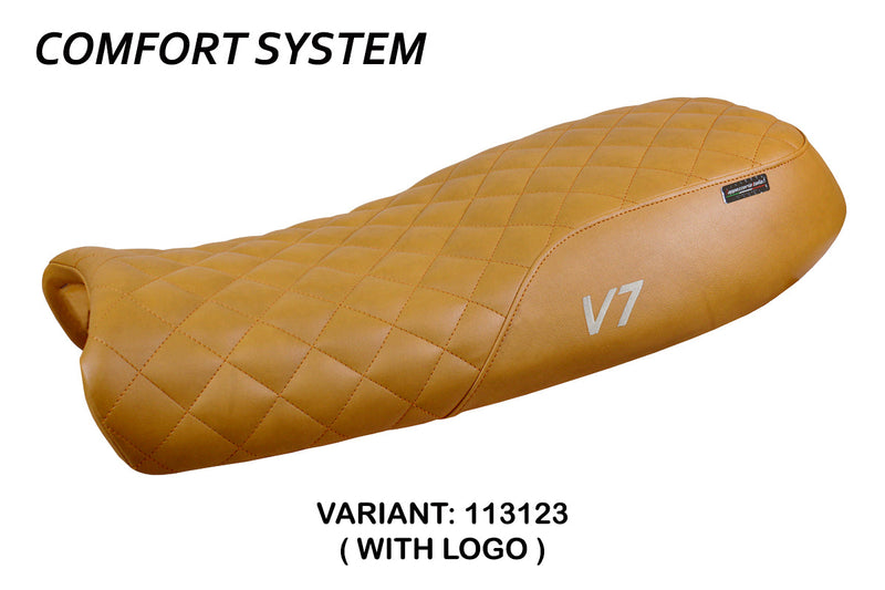 Moto Guzzi V7 2011-2020 Seat Cover Tappezzeria Italia Comfort in Camel Vintage