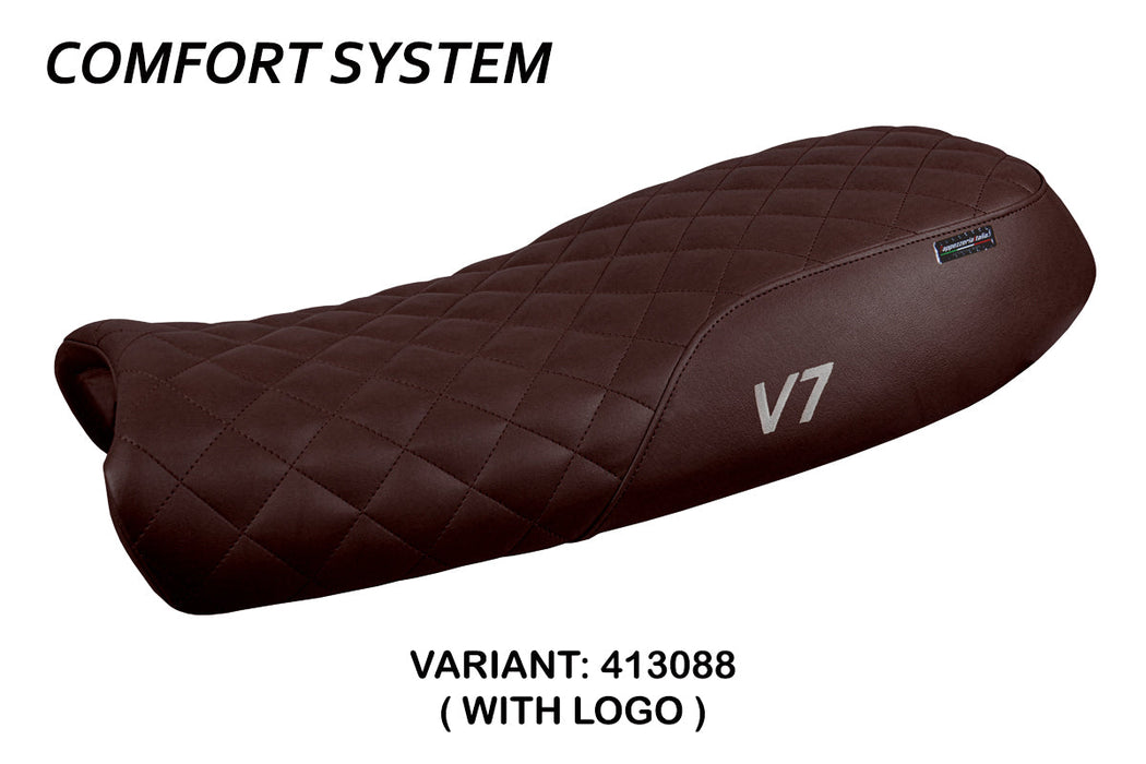 Moto Guzzi V7 2011-2020 Seat Cover Tappezzeria Italia Comfort in Dark Brown