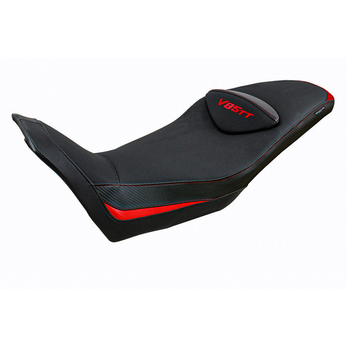 Moto Guzzi V85TT 2019-2024 Seat Cover Tappezzeria Italia in Red and Black