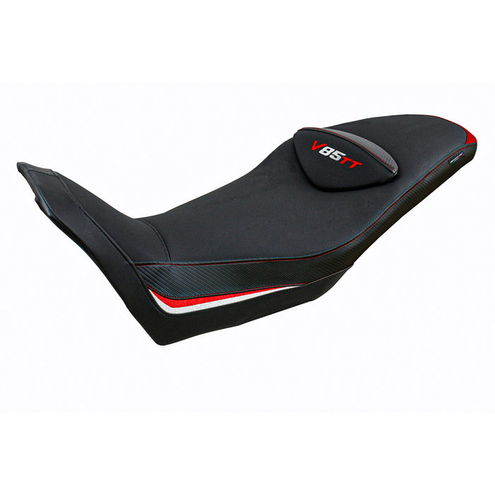 Moto Guzzi V85TT 2019-2024 Seat Cover Tappezzeria Italia in Red White and Black