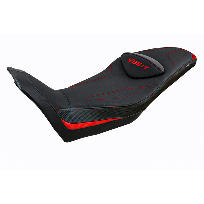 Moto Guzzi V85TT 2019-2024 Seat Cover Tappezzeria Italia Comfort in Red and Black