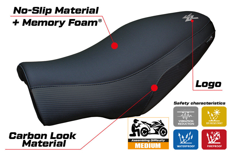 Moto Morini Seiemmezzo 2022-2024 Seat Cover Tappezzeria Italia Comfort in Black