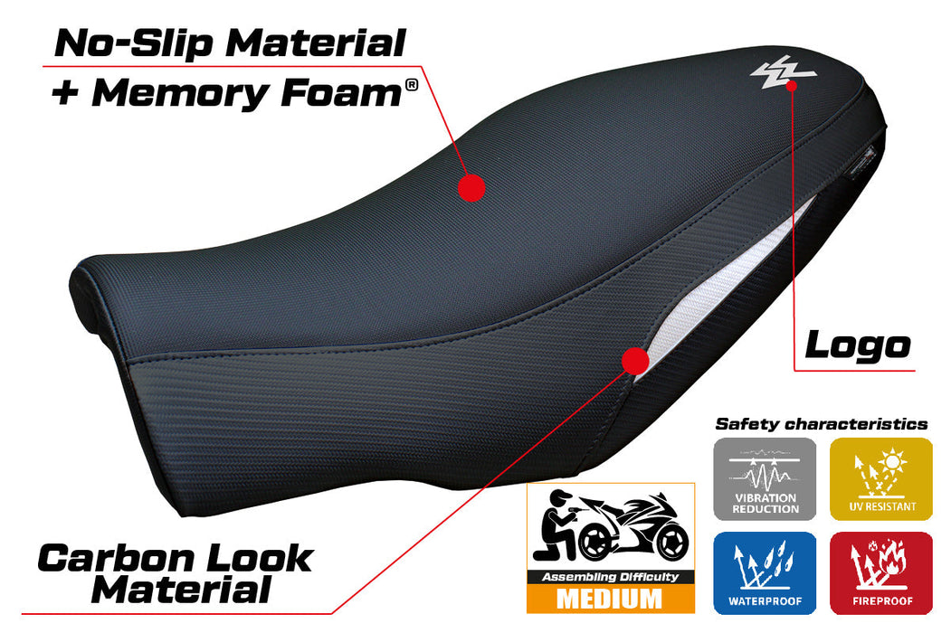 Moto Morini Seiemmezzo 2022-2024 Seat Cover Tappezzeria Italia Comfort in White