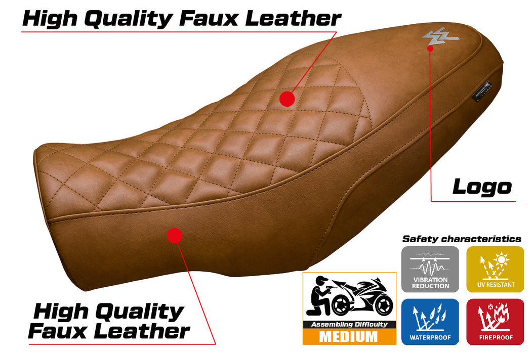 Moto Morini Seiemmezzo 2022-2024 Seat Cover Tappezzeria Italia in Vintage Brown