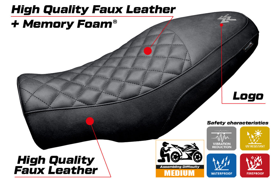 Moto Morini Seiemmezzo 2022-2024 Seat Cover Tappezzeria Italia Comfort in Vintage Black