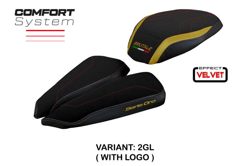 MV Agusta Brutale 1000RR 2020-2024 Seat Cover Tappezzeria Italia Comfort in Gold