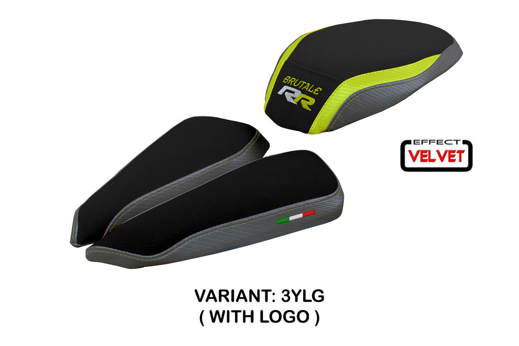 MV Agusta Brutale 1000RR 2020-2024 Seat Cover Tappezzeria Italia in Yellow Grey