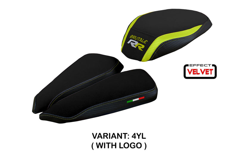 MV Agusta Brutale 1000RR 2020-2024 Seat Cover Tappezzeria Italia in Yellow and Black