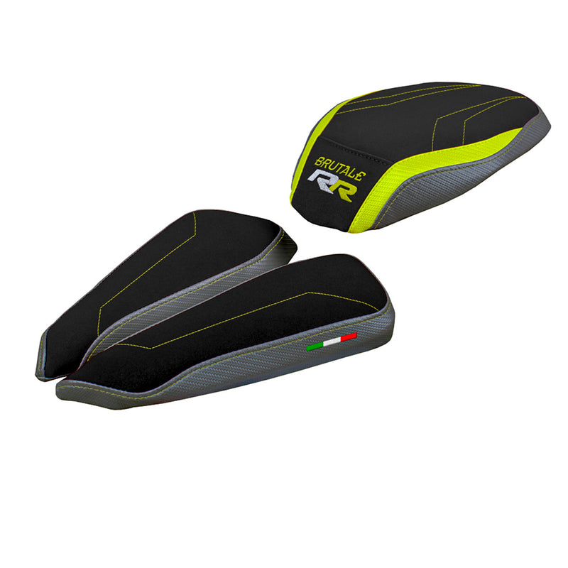 MV Agusta Brutale 1000RR 2020-2024 Seat Cover Tappezzeria Italia Comfort in Yellow and Grey