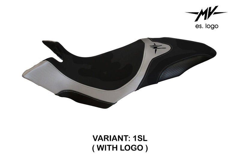 MV Agusta Dragster 800 2014-2018 Seat Cover Tappezzeria Italia in Silver