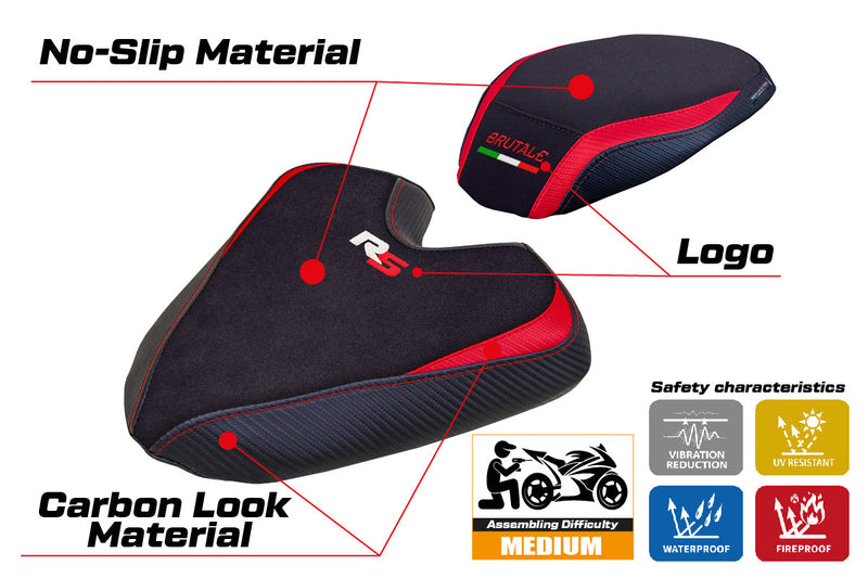 MV Agusta Brutale 1000RS 2021-2024 Seat Cover Tappezzeria Italia in Red