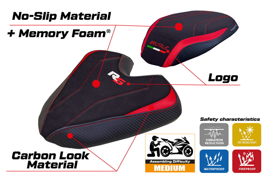 MV Agusta Brutale 1000RS 2021-2024 Seat Cover Tappezzeria Comfort in Red
