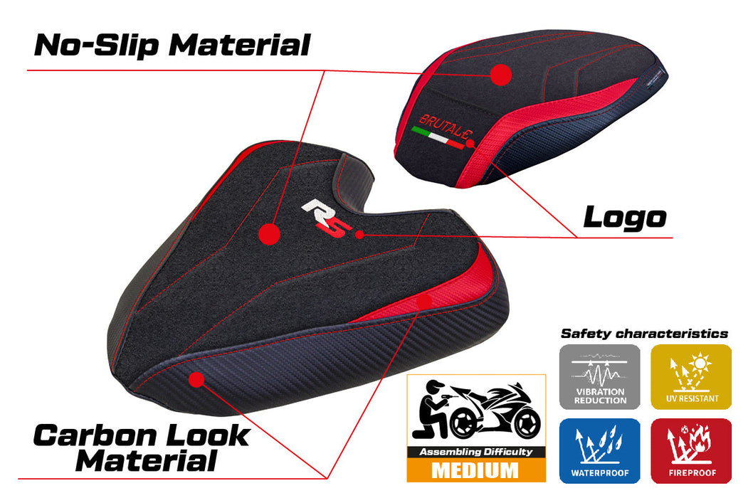 MV Agusta Brutale 1000RS 2021-2024 Seat Cover Tappezzeria Ultragrip in Red