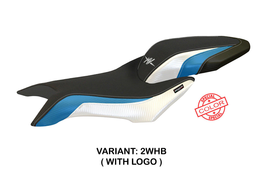 MV Agusta Brutale 800 2016-2024 Seat Cover Tappezzeria Italia in White and Blue