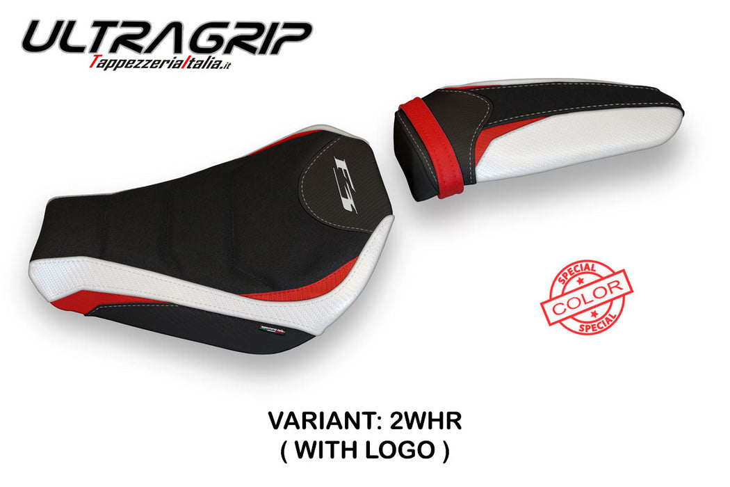 MV Agusta F3 2012-2024 Seat Cover Tappezzeria Italia Ultragrip in White and Red