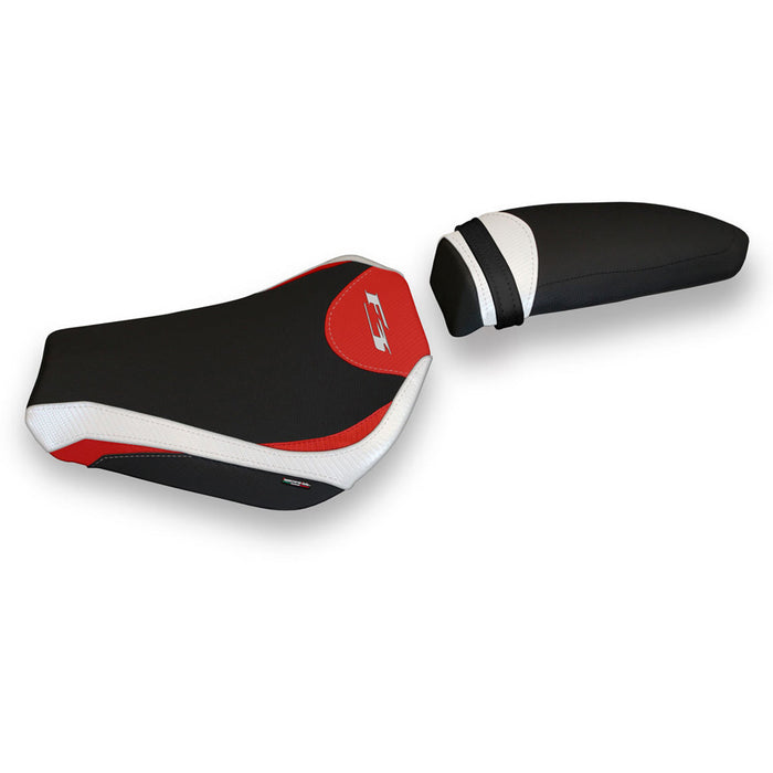 MV Agusta F3 2012-2024 Seat Cover Tappezzeria Italia Comfort in White and Red