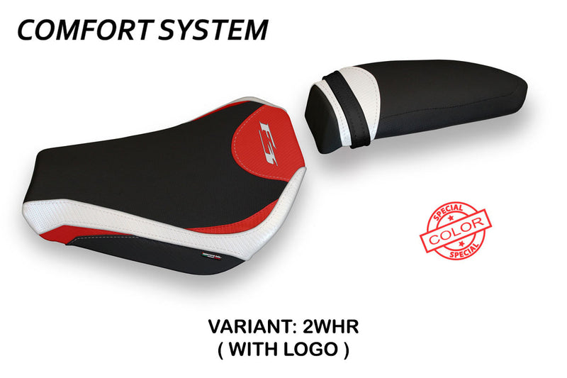 MV Agusta F3 2012-2024 Seat Cover Tappezzeria Italia Comfort in White and Red