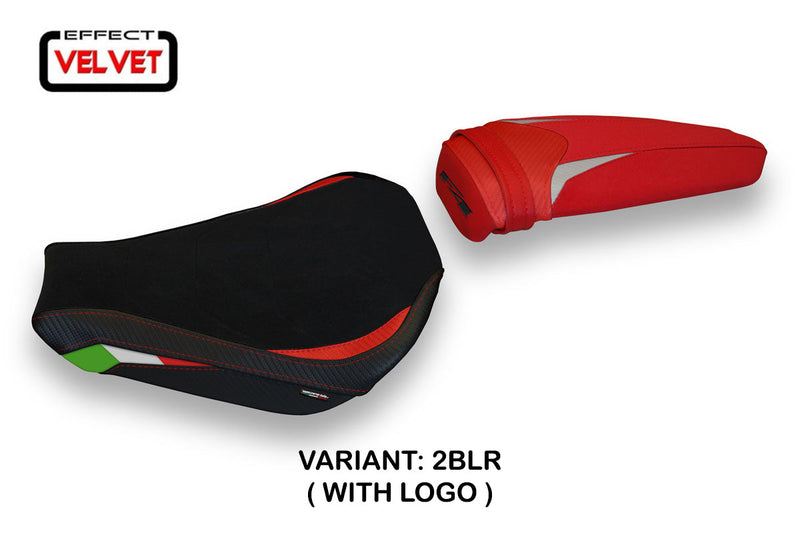 MV Agusta F4 2010-2020 Seat Cover Tappezzeria Italia in Black and Red SE