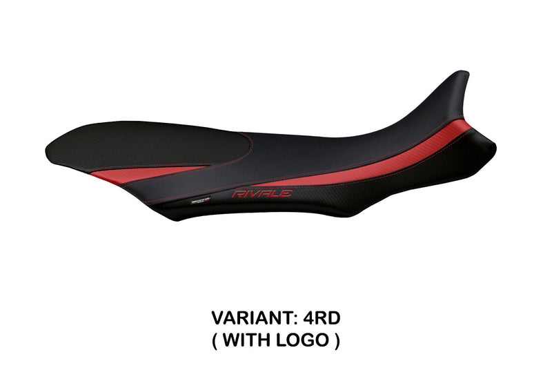 MV Agusta Rivale 800 2013-2018 Seat Cover Tappezzeria Italia in Red and Black