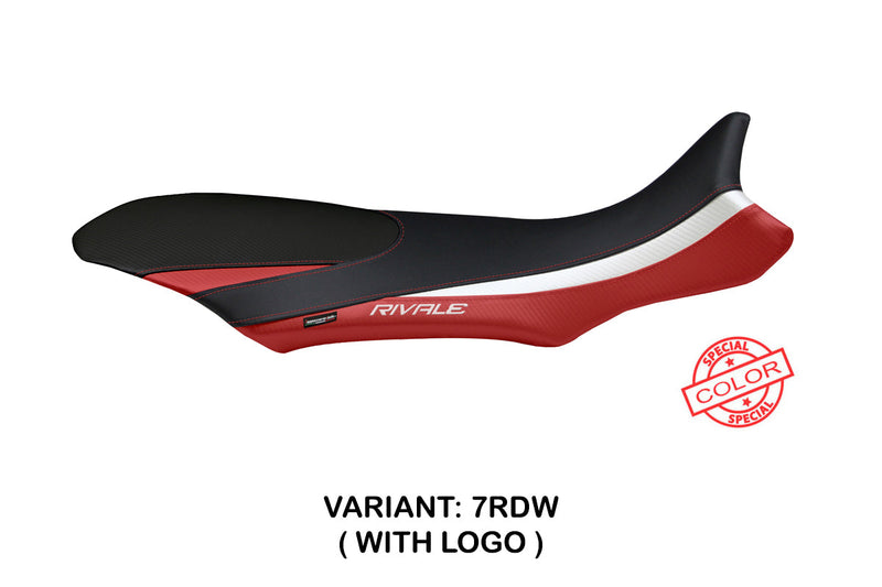 MV Agusta Rivale 800 2013-2018 Seat Cover Tappezzeria Italia in Red and White