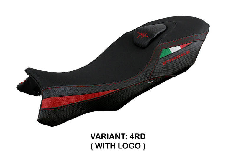 MV Agusta Stradale 800 2015-2017 Seat Cover Tappezzeria Italia in Red and Black