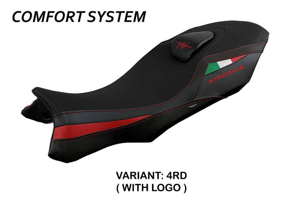 MV Agusta Stradale 800 2015-2017 Seat Cover Tappezzeria Italia Comfort in Red and Black