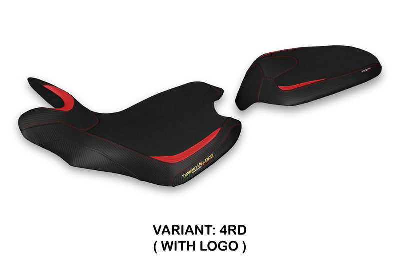 MV Agusta Turismo Veloce 2021-2024 Seat Cover Tappezzeria Italia in Red in Black