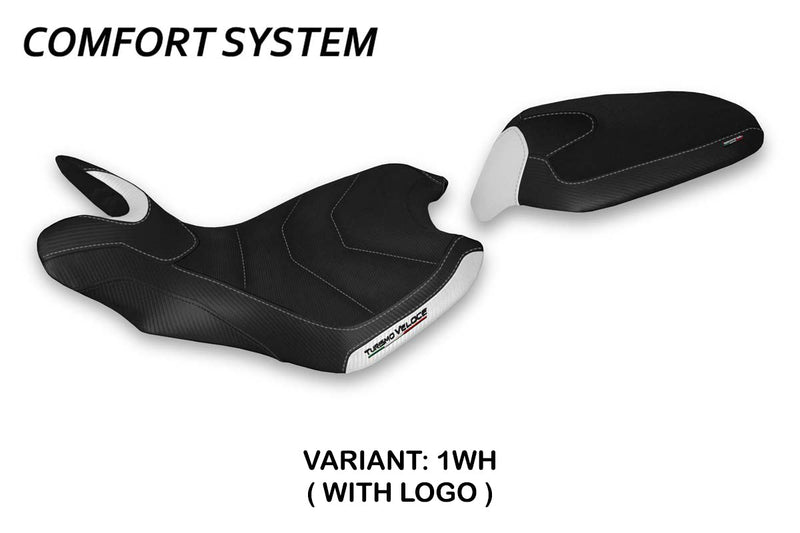 MV Agusta Turismo Veloce 2021-2024 Seat Cover Tappezzeria Italia Comfort in White