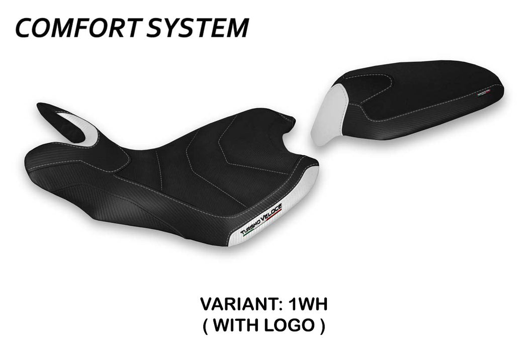 MV Agusta Turismo Veloce 2021-2024 Seat Cover Tappezzeria Italia Comfort in White