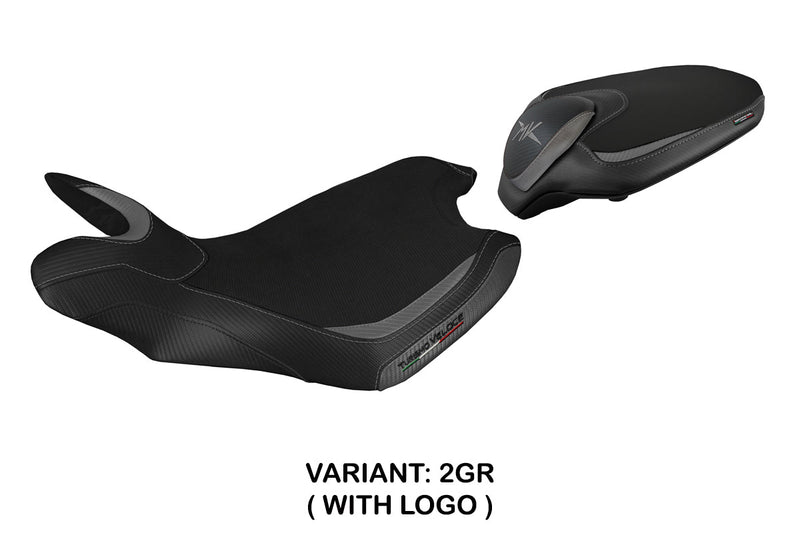 MV Agusta Turismo Veloce 2014-2020 Seat Cover Tappezzeria Italia in Grey Black