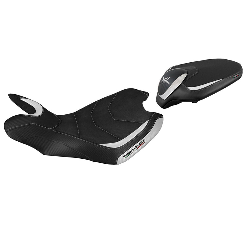 MV Agusta Turismo Veloce 2014-2020 Seat Cover Tappezzeria Italia Ultragrip in White