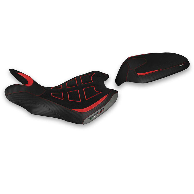 MV Agusta Turismo Veloce 2021-2024 Seat Cover Tappezzeria Italia Ultragrip in Red in Grey SE