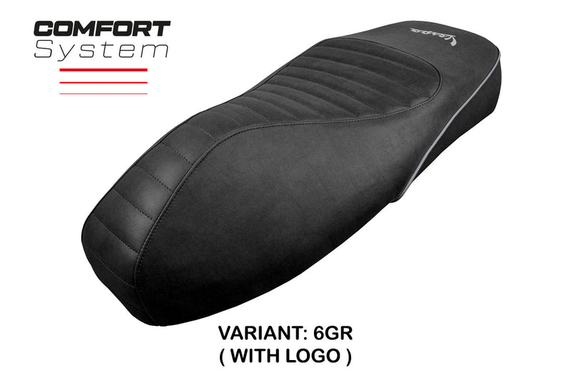 Vespa GTS 125 150 300 2009-2024 Seat Cover Tappezzeria Italia Comfort in Grey
