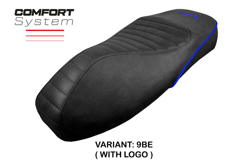 Vespa GTS 125 150 300 2009-2024 Seat Cover Tappezzeria Italia Comfort in Blue