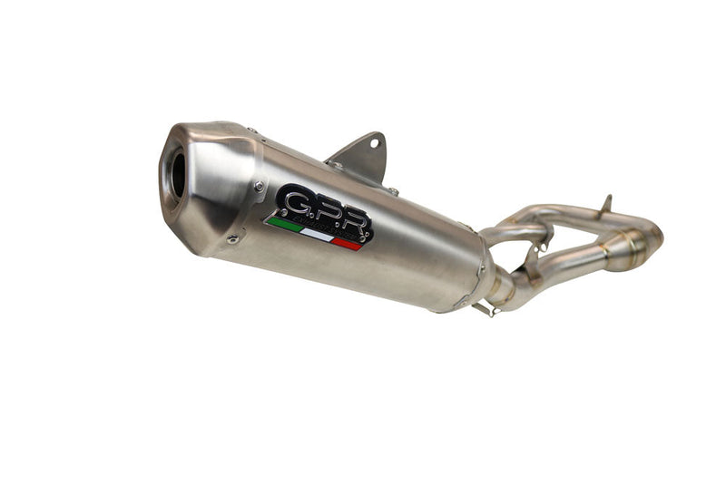 GPR Exhaust System Gas Gas EC 250 F 2021-2023, Pentacross FULL Titanium, Full System Exhaust, Including Removable DB Killer/spark arrestor