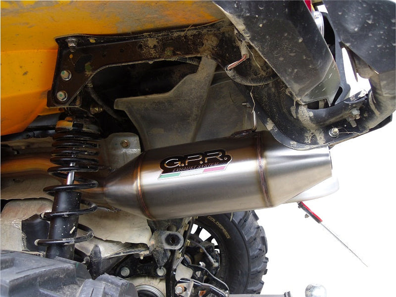 GPR Exhaust System Can Am Outlander 1000 R MAX XTP 2014-2019, Deeptone Atv, Slip-on Exhaust Including Removable DB Killer and Link Pipe