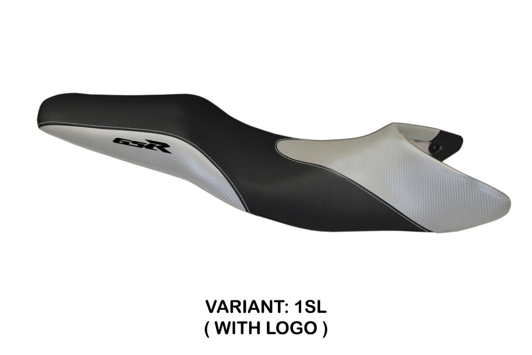 Suzuki GSR 600 2006-2011 Seat Cover Tappezzeria Italia in Silver and Black