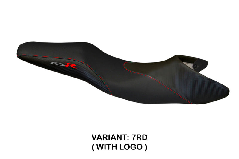 Suzuki GSR 600 2006-2011 Seat Cover Tappezzeria Italia in Black and Red