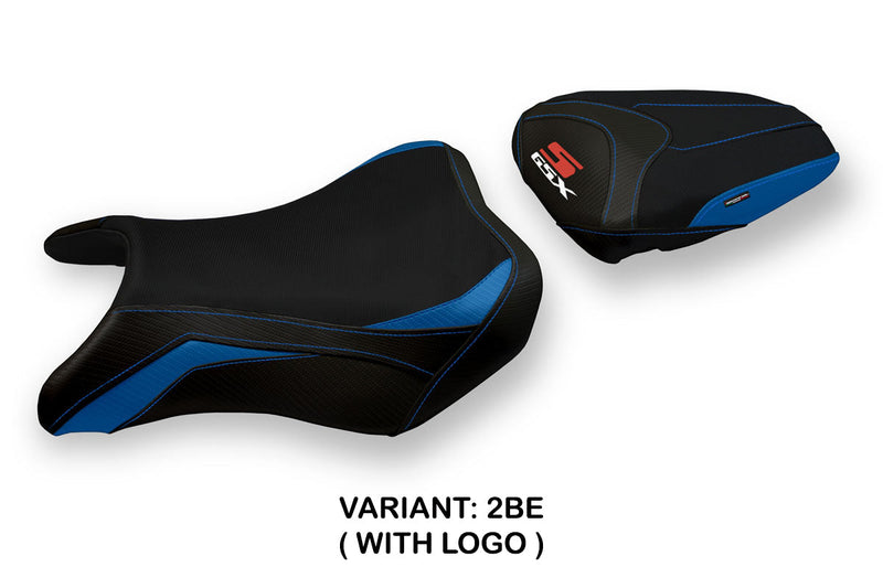 Suzuki GSXS 750 2017-2021 Seat Cover Tappezzeria Italia in Blue and Black