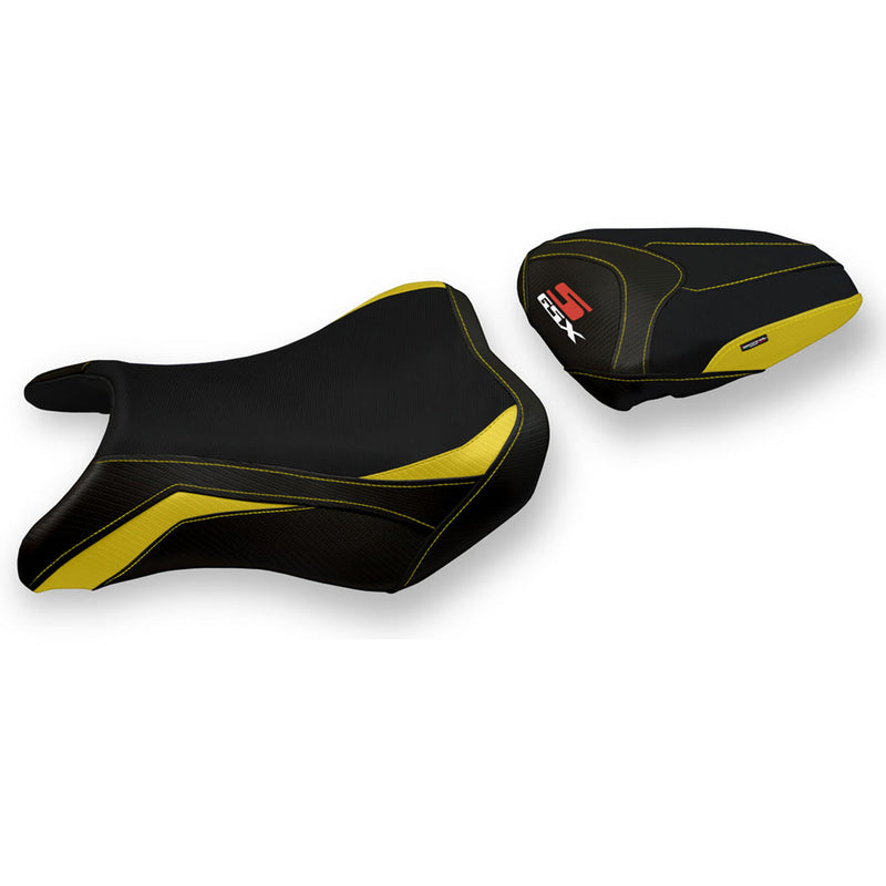 Suzuki GSXS 750 2017-2021 Seat Cover Tappezzeria Italia in Yellow and Black