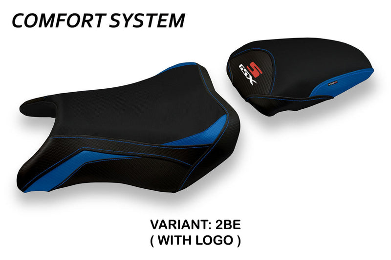 Suzuki GSXS 750 2017-2021 Seat Cover Tappezzeria Italia Comfort in Blue