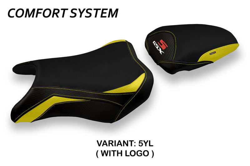 Suzuki GSXS 750 2017-2021 Seat Cover Tappezzeria Italia Comfort in Yellow