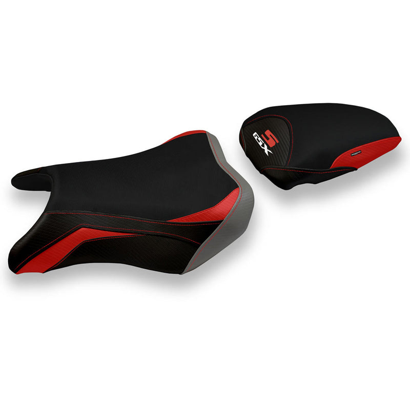 Suzuki GSXS 750 2017-2021 Seat Cover Tappezzeria Italia Comfort in Red and Grey