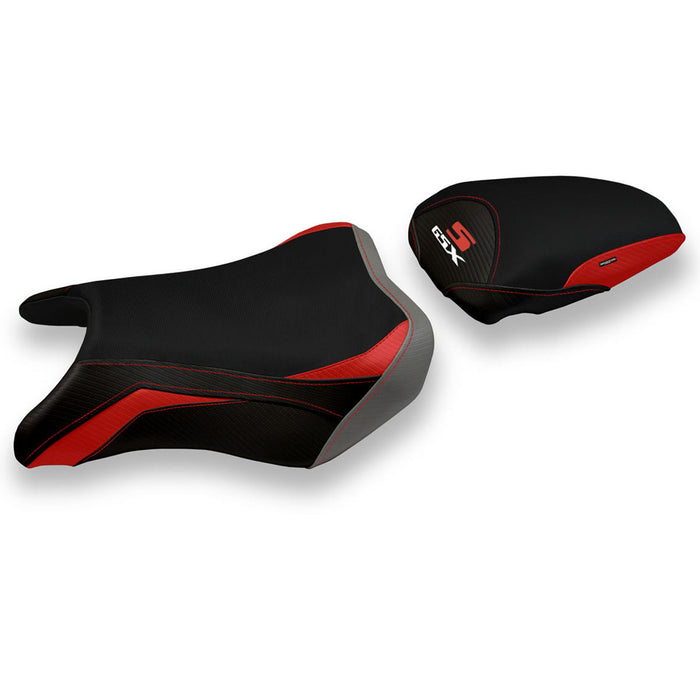 Suzuki GSXS 750 2017-2021 Seat Cover Tappezzeria Italia Comfort in Red and Grey