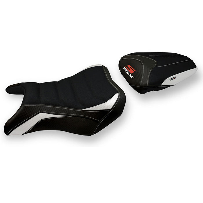 Suzuki GSXS 750 2017-2021 Seat Cover Tappezzeria Italia Ultragrip in White