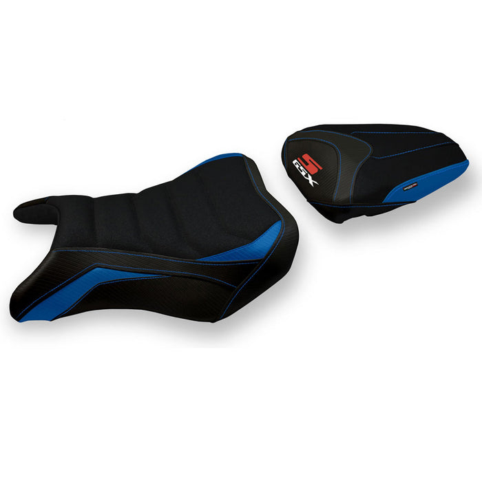 Suzuki GSXS 750 2017-2021 Seat Cover Tappezzeria Italia Ultragrip in Blue