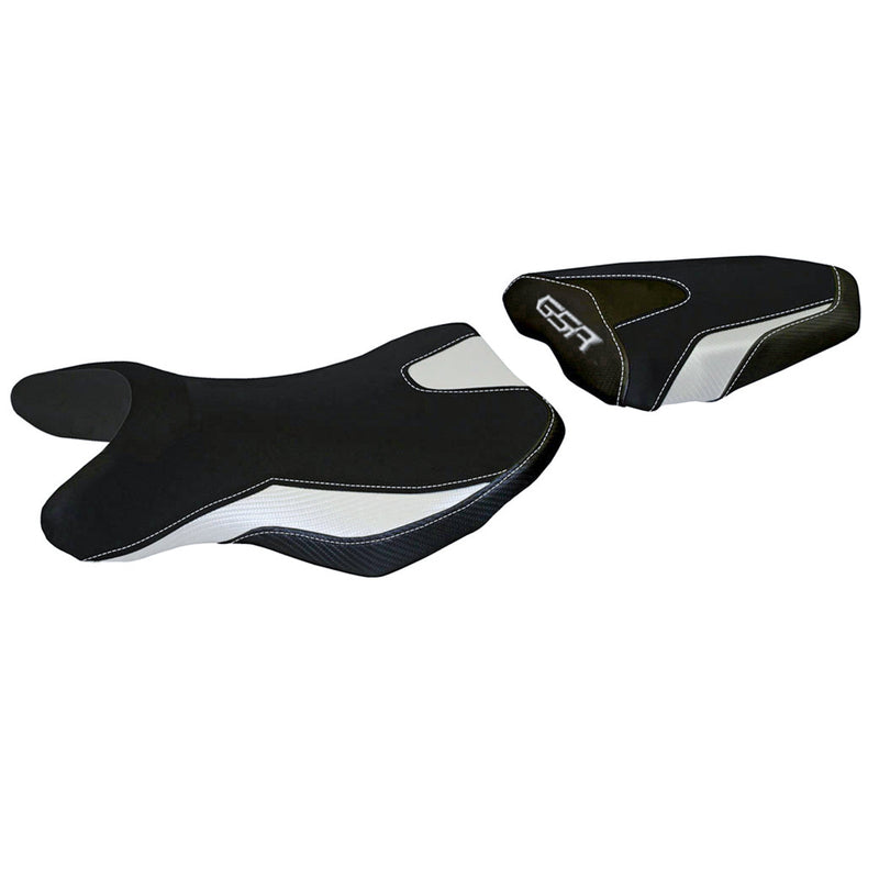 Suzuki GSR 750 2010-2017 Seat Cover Tappezzeria Italia in White and Black