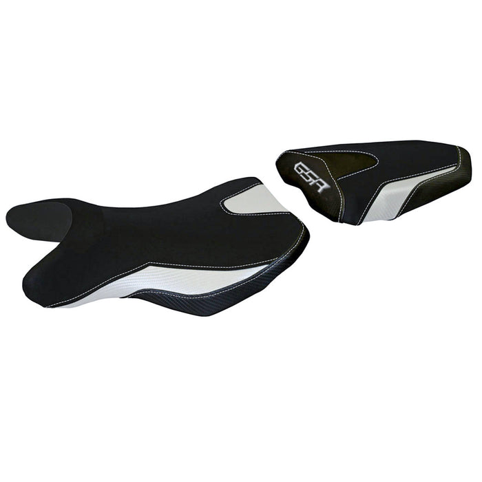 Suzuki GSR 750 2010-2017 Seat Cover Tappezzeria Italia in White and Black